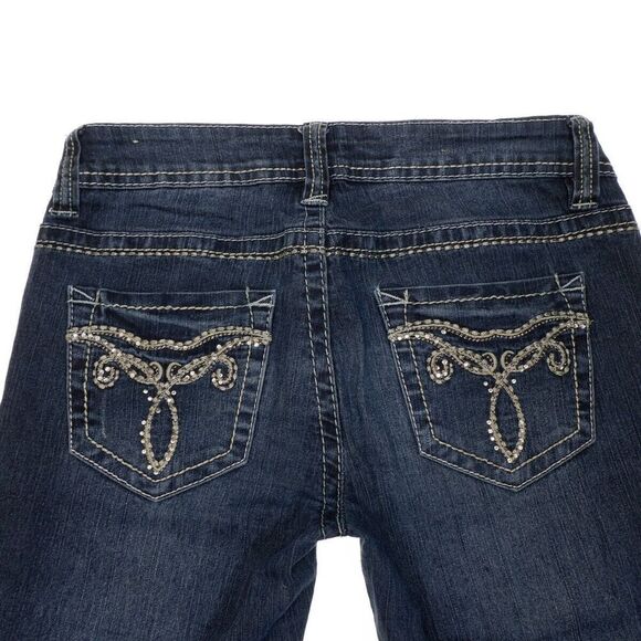 Wallflower Jeans Womens Size 0 Skinny Lightweight Blue Distress Measures 27 x 30 - Picture 6 of 11